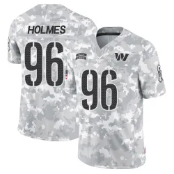 Youth Jalyn Holmes Washington Commanders No.96 Limited 2024 Salute to Service Jersey - Arctic Camo