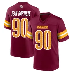 Youth Javontae Jean-Baptiste Washington Commanders No.90 Game Burgundy Jersey