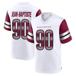 Youth Javontae Jean-Baptiste Washington Commanders No.90 Game Jersey - White