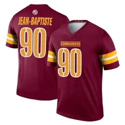 Youth Javontae Jean-Baptiste Washington Commanders No.90 Legend Burgundy Jersey