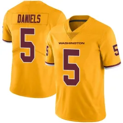 Youth Jayden Daniels Washington Commanders No.5 Limited Color Rush Jersey - Gold