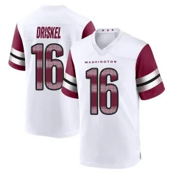 Youth Jeff Driskel Washington Commanders No.16 Game Jersey - White