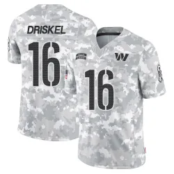 Youth Jeff Driskel Washington Commanders No.16 Limited 2024 Salute to Service Jersey - Arctic Camo
