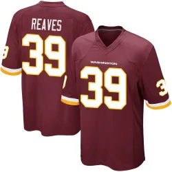 Youth Jeremy Reaves Washington Commanders No.39 Game Burgundy Team Color Jersey