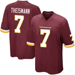 Youth Joe Theismann Washington Commanders No.7 Game Burgundy Team Color Jersey
