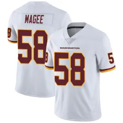 Youth Jordan Magee Washington Commanders No.58 Limited Vapor Untouchable Jersey - White
