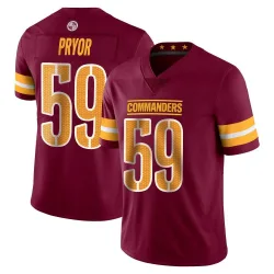 Youth Joshua Pryor Washington Commanders No.59 Limited Vapor Burgundy Jersey