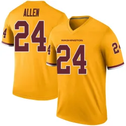 Youth Kazmeir Allen Washington Commanders No.24 Legend Color Rush Jersey - Gold