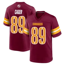 Youth Lawrence Cager Washington Commanders No.89 Game Burgundy Jersey