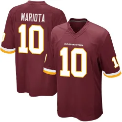 Youth Marcus Mariota Washington Commanders No.10 Game Burgundy Team Color Jersey