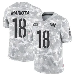 Youth Marcus Mariota Washington Commanders No.18 Limited 2024 Salute to Service Jersey - Arctic Camo
