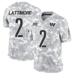 Youth Marshon Lattimore Washington Commanders No.2 Limited 2024 Salute to Service Jersey - Arctic Camo