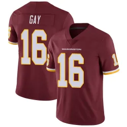 Youth Matt Gay Washington Commanders No.16 Limited Burgundy Team Color Vapor Untouchable Jersey