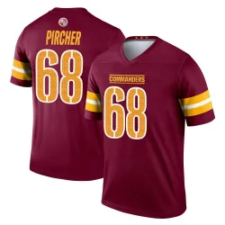 Youth Max Pircher Washington Commanders No.68 Legend Burgundy Jersey