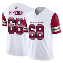 Youth Max Pircher Washington Commanders No.68 Limited Vapor F.U.S.E. Jersey - White