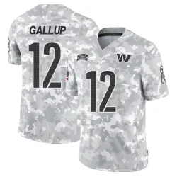 Youth Michael Gallup Washington Commanders No.12 Limited 2024 Salute to Service Jersey - Arctic Camo