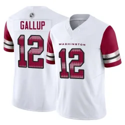 Youth Michael Gallup Washington Commanders No.12 Limited Vapor F.U.S.E. Jersey - White