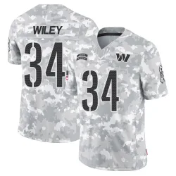 Youth Michael Wiley Washington Commanders No.34 Limited 2024 Salute to Service Jersey - Arctic Camo