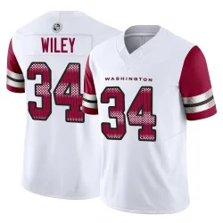 Youth Michael Wiley Washington Commanders No.34 Limited Vapor F.U.S.E. Jersey - White