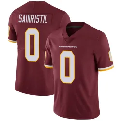 Youth Mike Sainristil Washington Commanders No.0 Limited Burgundy Team Color Vapor Untouchable Jersey