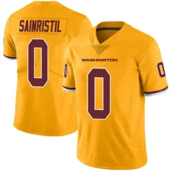 Youth Mike Sainristil Washington Commanders No.0 Limited Color Rush Jersey - Gold