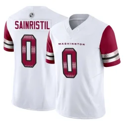 Youth Mike Sainristil Washington Commanders No.0 Limited Vapor F.U.S.E. Jersey - White