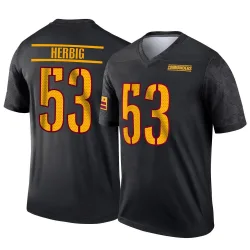 Youth Nate Herbig Washington Commanders No.53 Legend Alternate Jersey - Black