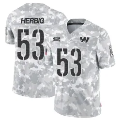 Youth Nate Herbig Washington Commanders No.53 Limited 2024 Salute to Service Jersey - Arctic Camo