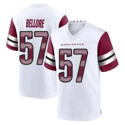Youth Nick Bellore Washington Commanders No.57 Game Jersey - White