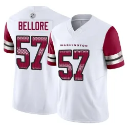 Youth Nick Bellore Washington Commanders No.57 Limited Vapor F.U.S.E. Jersey - White