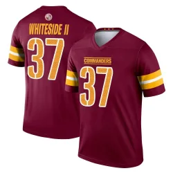 Youth Nick Whiteside II Washington Commanders No.37 Legend Burgundy Jersey