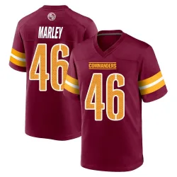 Youth Nico Marley Washington Commanders No.46 Game Burgundy Jersey