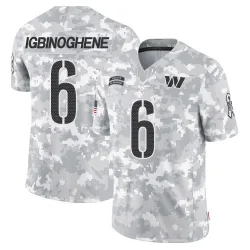 Youth Noah Igbinoghene Washington Commanders No.6 Limited 2024 Salute to Service Jersey - Arctic Camo