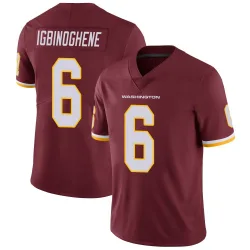Youth Noah Igbinoghene Washington Commanders No.6 Limited Burgundy Team Color Vapor Untouchable Jersey