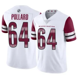 Youth Norell Pollard Washington Commanders No.64 Limited Vapor Jersey - White