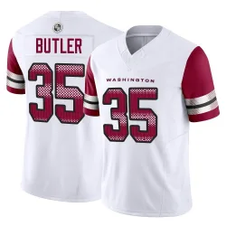 Youth Percy Butler Washington Commanders No.35 Limited Vapor F.U.S.E. Jersey - White