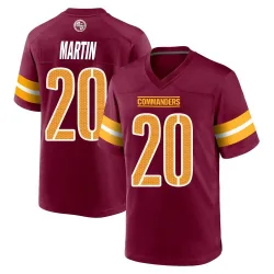Youth Quan Martin Washington Commanders No.20 Game Burgundy Jersey