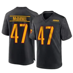 Youth Robert McDaniel Washington Commanders No.47 Game Alternate Jersey - Black