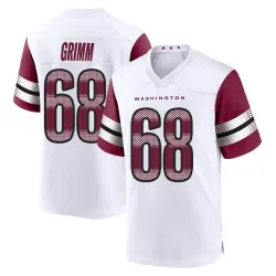 Youth Russ Grimm Washington Commanders No.68 Game Jersey - White