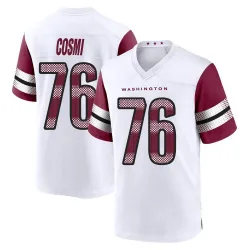 Youth Sam Cosmi Washington Commanders No.76 Game Jersey - White
