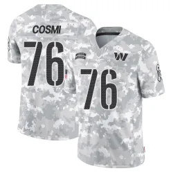 Youth Sam Cosmi Washington Commanders No.76 Limited 2024 Salute to Service Jersey - Arctic Camo