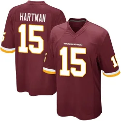 Youth Sam Hartman Washington Commanders No.15 Game Burgundy Team Color Jersey