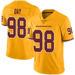 Youth Sheldon Day Washington Commanders No.98 Limited Color Rush Jersey - Gold