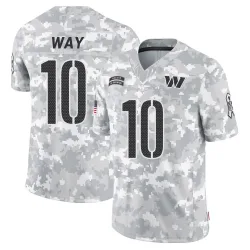 Youth Tress Way Washington Commanders No.10 Limited 2024 Salute to Service Jersey - Arctic Camo