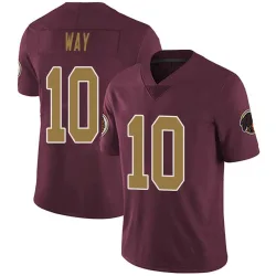 Youth Tress Way Washington Commanders No.10 Limited Burgundy Alternate Vapor Untouchable Jersey