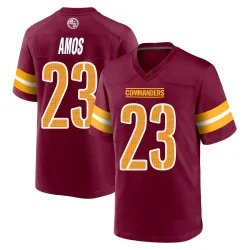 Youth Trey Amos Washington Commanders No.23 Game Burgundy Jersey