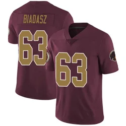 Youth Tyler Biadasz Washington Commanders No.63 Limited Burgundy Alternate Vapor Untouchable Jersey
