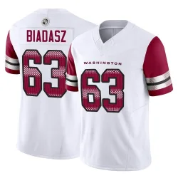 Youth Tyler Biadasz Washington Commanders No.63 Limited Vapor F.U.S.E. Jersey - White