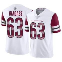 Youth Tyler Biadasz Washington Commanders No.63 Limited Vapor Jersey - White