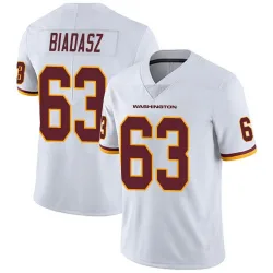 Youth Tyler Biadasz Washington Commanders No.63 Limited Vapor Untouchable Jersey - White